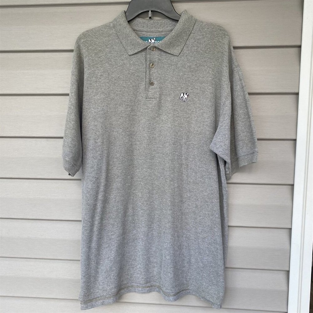 Big Dog Polo Shirt XL Heather Green